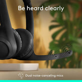 Logitech Zone 300 Wireless Bluetooth Headset with Noise-Canceling Microphone